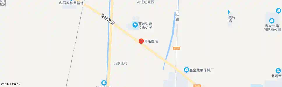 潍坊马店医院_公交站地图_潍坊公交_妙搜公交查询2025
