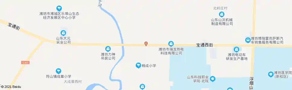 潍坊杨家成章_公交站地图_潍坊公交_妙搜公交查询2025