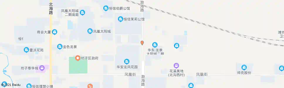 潍坊凤山路龙泉街路口_公交站地图_潍坊公交_妙搜公交查询2025