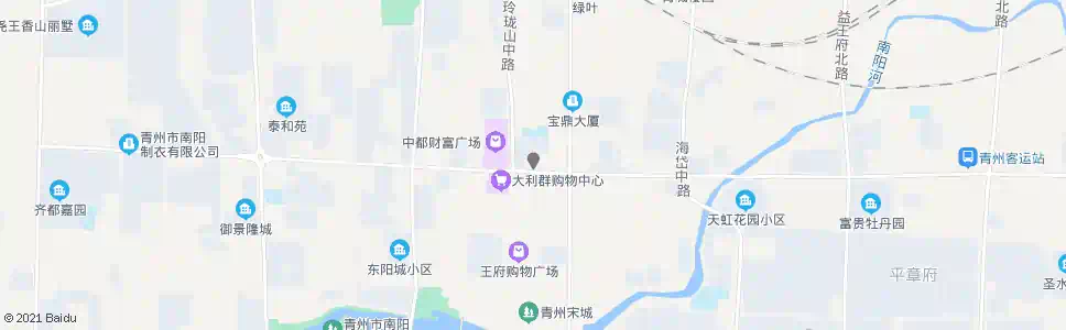 潍坊人民商场市北店_公交站地图_潍坊公交_妙搜公交查询2025
