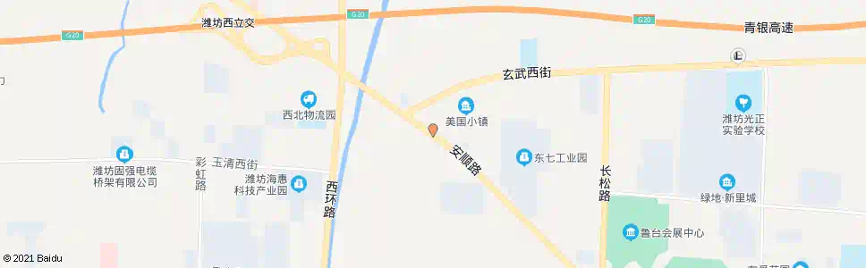 潍坊东七村_公交站地图_潍坊公交_妙搜公交查询2025