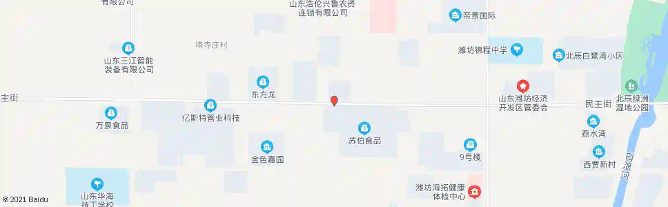 潍坊民主街友爱路口_公交站地图_潍坊公交_妙搜公交查询2025