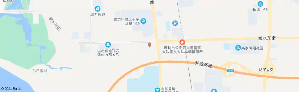 潍坊第一干休所_公交站地图_潍坊公交_妙搜公交查询2025