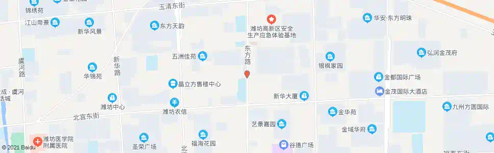 潍坊桐荫街东方路口_公交站地图_潍坊公交_妙搜公交查询2025