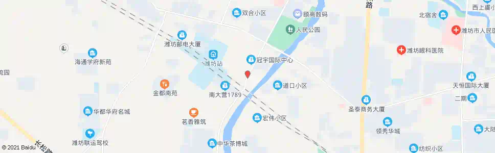 潍坊青年路铁路桥(青年路)_公交站地图_潍坊公交_妙搜公交查询2025