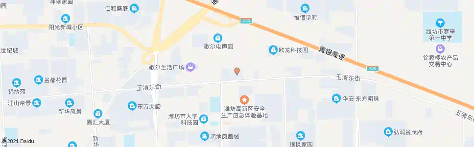潍坊高新大厦_公交站地图_潍坊公交_妙搜公交查询2025
