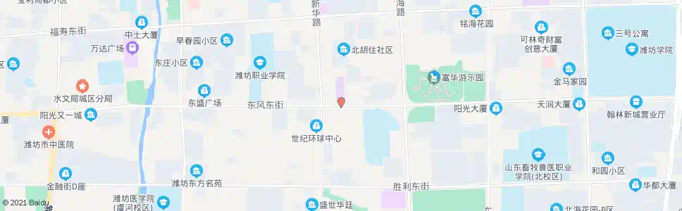 潍坊瓜市路口东(东行)_公交站地图_潍坊公交_妙搜公交查询2025