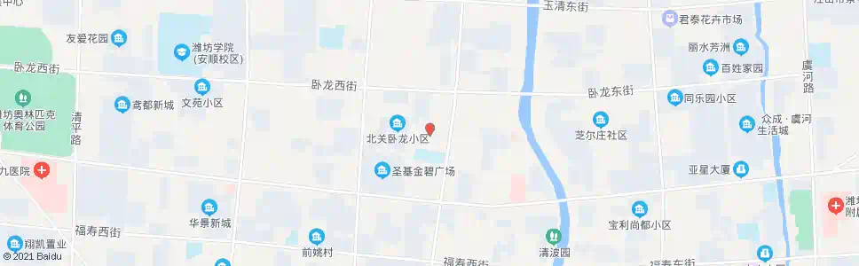 潍坊海化宿舍_公交站地图_潍坊公交_妙搜公交查询2025