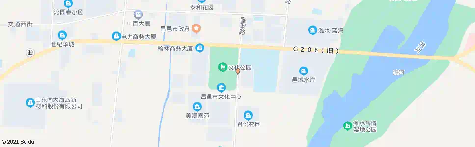 潍坊文山中学西门_公交站地图_潍坊公交_妙搜公交查询2025