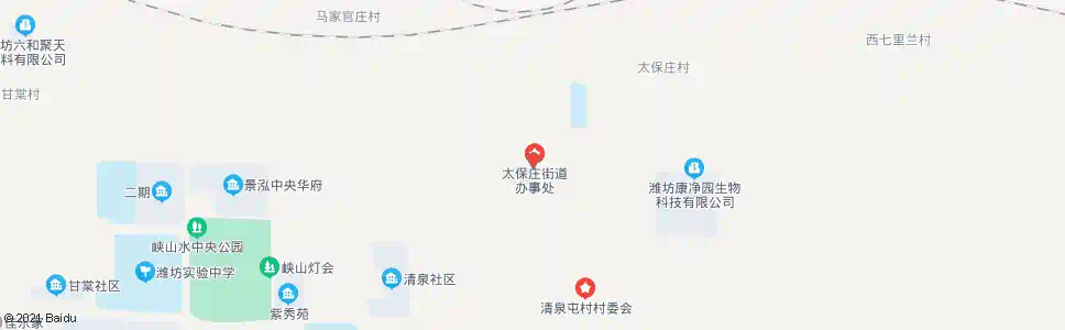 潍坊太保庄街办_公交站地图_潍坊公交_妙搜公交查询2025