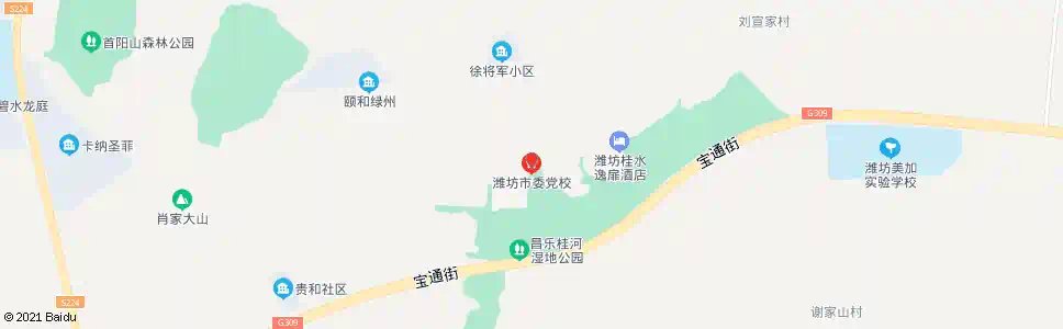 潍坊潍坊市委党校_公交站地图_潍坊公交_妙搜公交查询2025