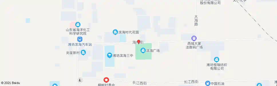 潍坊海化广场_公交站地图_潍坊公交_妙搜公交查询2025