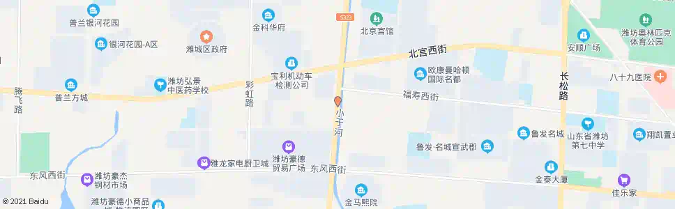 潍坊西环路福寿街路口_公交站地图_潍坊公交_妙搜公交查询2025