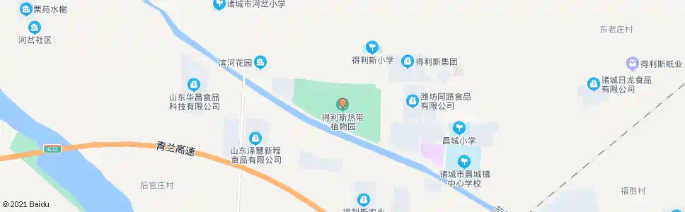 潍坊热带植物园_公交站地图_潍坊公交_妙搜公交查询2025