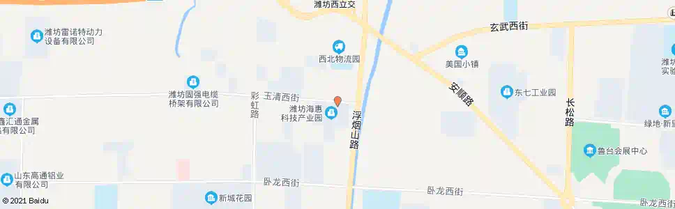 潍坊钛普公司_公交站地图_潍坊公交_妙搜公交查询2025