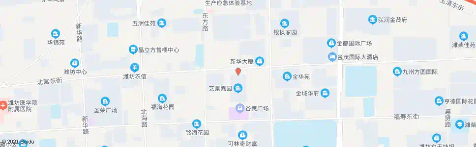 潍坊上东新邻里中心_公交站地图_潍坊公交_妙搜公交查询2025
