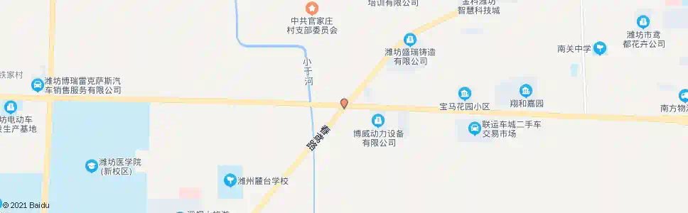 潍坊春鸢路宝通街路口_公交站地图_潍坊公交_妙搜公交查询2025
