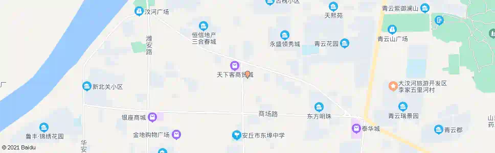 潍坊中医院(安丘)_公交站地图_潍坊公交_妙搜公交查询2025