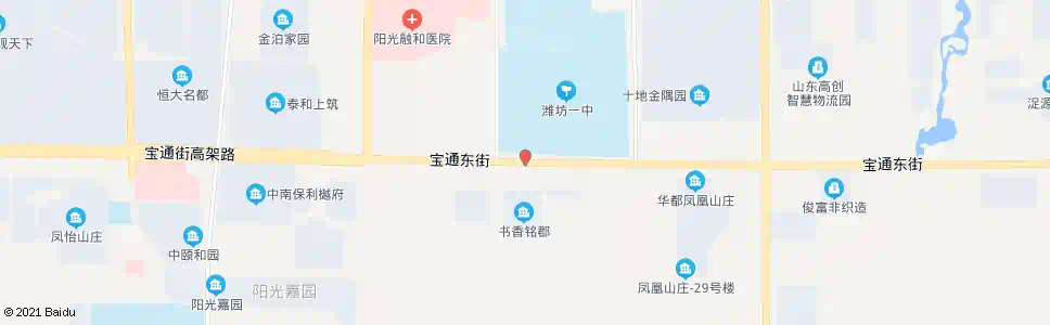 潍坊潍坊一中_公交站地图_潍坊公交_妙搜公交查询2025
