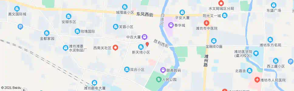 潍坊众客隆服饰广场_公交站地图_潍坊公交_妙搜公交查询2025