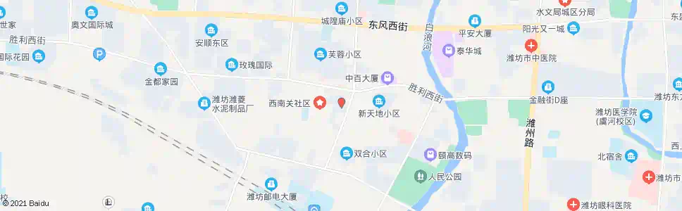 潍坊樱桃园灯具城_公交站地图_潍坊公交_妙搜公交查询2025