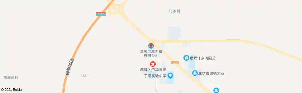 潍坊丰元面粉厂_公交站地图_潍坊公交_妙搜公交查询2025
