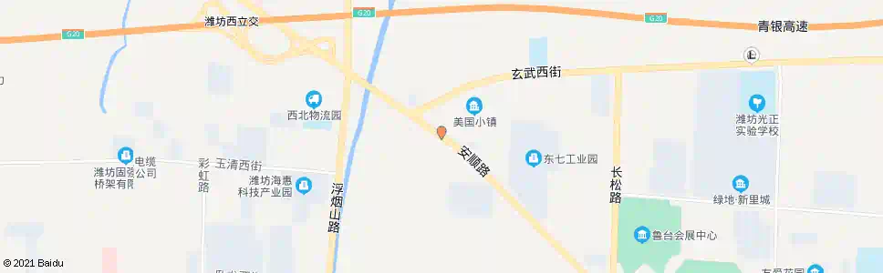 潍坊东七甲张_公交站地图_潍坊公交_妙搜公交查询2025
