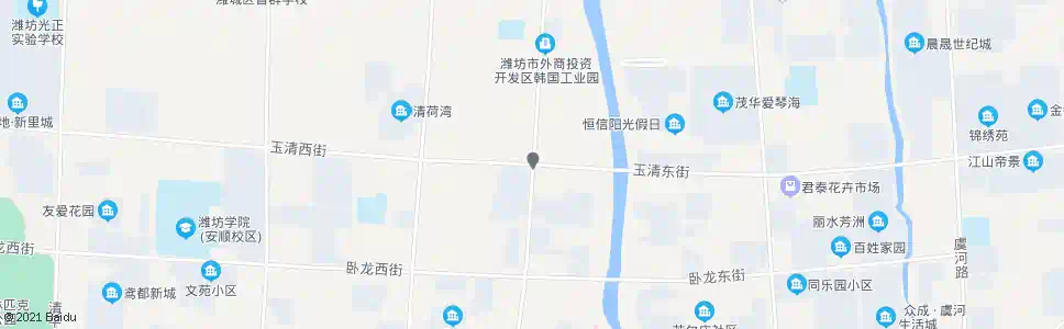 潍坊玉清街向阳路口_公交站地图_潍坊公交_妙搜公交查询2025
