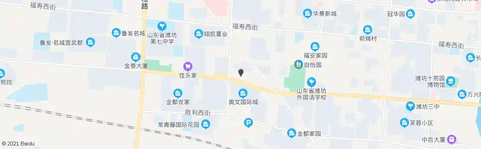 潍坊化肥厂(潍徐北路)_公交站地图_潍坊公交_妙搜公交查询2025
