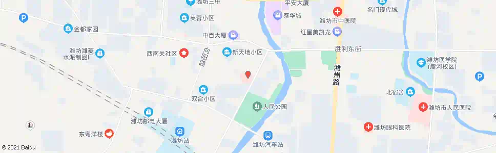 潍坊妇幼保健院_公交站地图_潍坊公交_妙搜公交查询2025