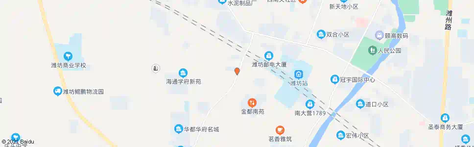 潍坊春鸢路仓南街路口_公交站地图_潍坊公交_妙搜公交查询2025