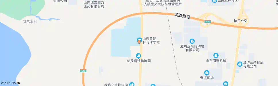 潍坊鲁能足球学校_公交站地图_潍坊公交_妙搜公交查询2025