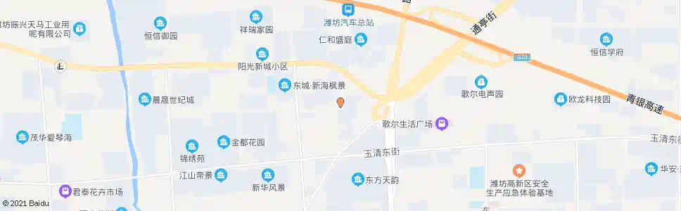 潍坊中茂橄榄城_公交站地图_潍坊公交_妙搜公交查询2025