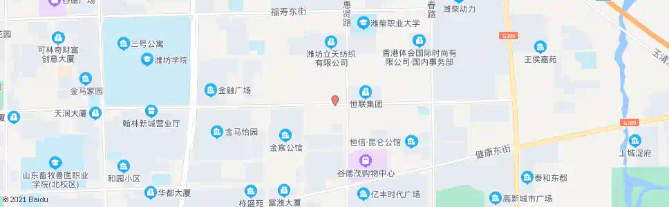 潍坊东风街路口_公交站地图_潍坊公交_妙搜公交查询2025