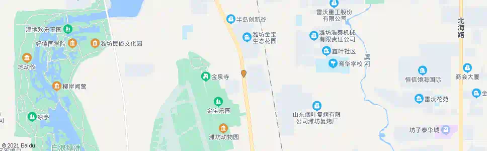 潍坊金泉寺_公交站地图_潍坊公交_妙搜公交查询2025