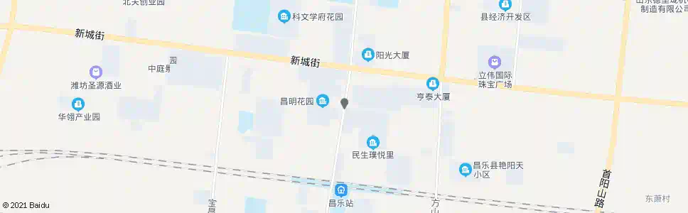 潍坊昌明花园_公交站地图_潍坊公交_妙搜公交查询2025