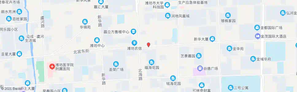 潍坊北海路北宫东街路口_公交站地图_潍坊公交_妙搜公交查询2025