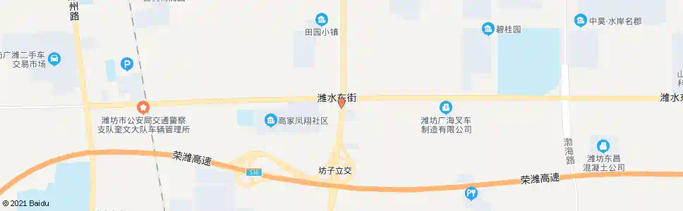 潍坊高家(北海医药)_公交站地图_潍坊公交_妙搜公交查询2025