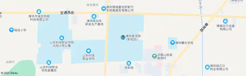 潍坊医学院新校区_公交站地图_潍坊公交_妙搜公交查询2025