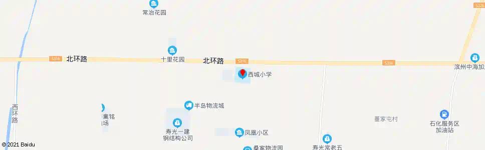 潍坊西城小学_公交站地图_潍坊公交_妙搜公交查询2025