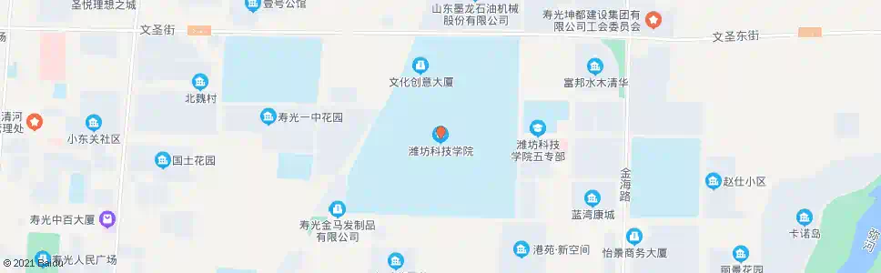 潍坊潍坊科技学院_公交站地图_潍坊公交_妙搜公交查询2025