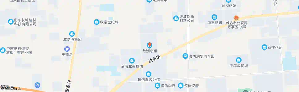 潍坊欧洲小镇_公交站地图_潍坊公交_妙搜公交查询2025