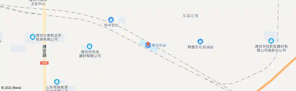 潍坊六号井_公交站地图_潍坊公交_妙搜公交查询2025