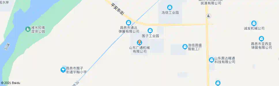 潍坊广通机械厂_公交站地图_潍坊公交_妙搜公交查询2025