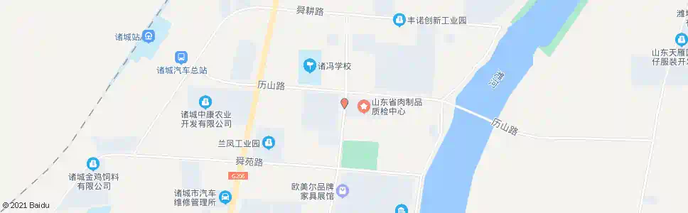 潍坊诸冯_公交站地图_潍坊公交_妙搜公交查询2025