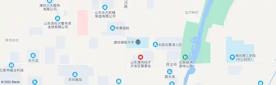 潍坊锦程中学_公交站地图_潍坊公交_妙搜公交查询2025
