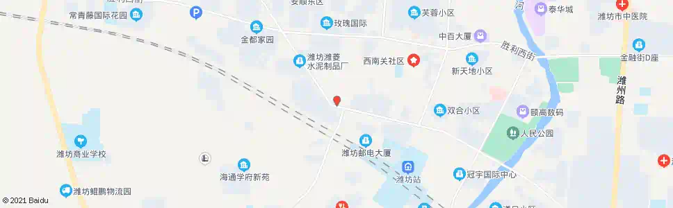 潍坊生建南门_公交站地图_潍坊公交_妙搜公交查询2025