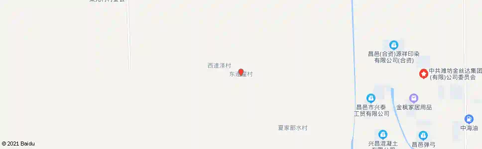 潍坊东逄翟村_公交站地图_潍坊公交_妙搜公交查询2025