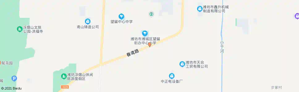 潍坊望留集南头_公交站地图_潍坊公交_妙搜公交查询2025