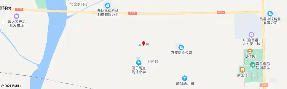 潍坊后斜村_公交站地图_潍坊公交_妙搜公交查询2025